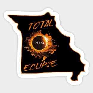 Total Eclipse 2024 Missouri Sticker